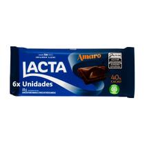 Pack Com 6x Chocolate Lacta Meio Amargo 40% 80g Pack Com 6x Chocolate Lacta Meio Amargo 40% 80g