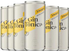 Pack Com 6x Gin Tônica Schweppes Premium Drink 310ml