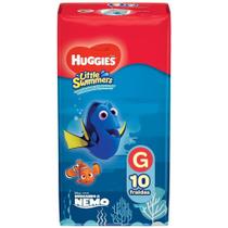 Pack Com 8 Pacotes De Fralda Huggies Piscina Little Swimmers Tam G 10 Unidades