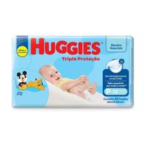 Pack Com 9 Pacotes De Fralda Huggies Tripla Protecao Tam P Jumbo 32 Unidades