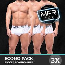 Pack cueca bigger boxer white three