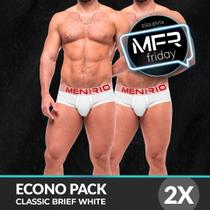 Pack cueca classic brief white due