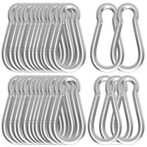 Pack de 10 Mosquetones Alta Resistencia M10 de Acero Galvanizado de 10 cm Pack de 10 Mosquetones Alta Resistencia M10 de Acero Galvanizado de 10 cm