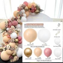 Pack de 105 Balões Arch Pink para Eventos Casamentos Festas - generic