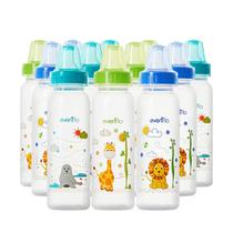 Pack de 12 Biberones Evenflo Feeding Classic Prints 236 ml