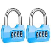 Pack de 2 candados con combinación impermeable de 4 dígitos disecu
