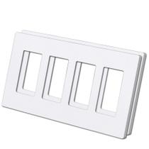Pack de 2 placas de pared mate BESTTEN USWP6 blanco nieve 4 espacios 12x21cm