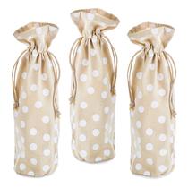 Pack de 3 Bolsas de Tela con Cordón para Botellas de Lunares de Hallmark Pack de 3 Bolsas de Tela con Cordón para Botellas de Lunares de Hallmark