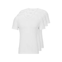 Pack de 3 Remeras BOSS de Algodón Jersey con Cuello Redondo Blanco M
