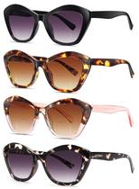 Pack de 4 Gafas de Sol Bifocales para Lectura LADEESSE para Mujeres +4.0