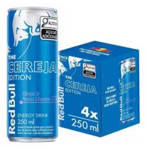 Pack De 4 Latas Red Bull Energético, Sabor Cereja E Frutas S