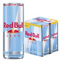 Pack De 4 Latas Red Bull Energético, Zero, Sem Açúcar, 250ml