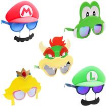 Pack de 5 Gafas de Sol Sun-Staches Super Mario para Disfraces en Grupo