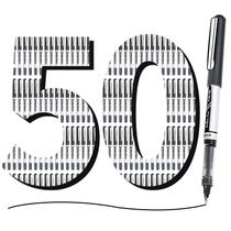 Pack de 50 Bolígrafos Rollerball EYEYE 0.7mm Negro de Secado Rápido Pack de 50 Bolígrafos Rollerball EYEYE 0.7mm Negro de Secado Rápido