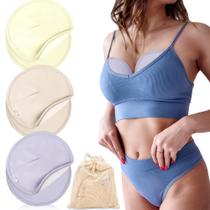 Pack de 6 Almohadillas Reutilizables Orgánicas para Pecho con Aceite de Ricino Pedobi