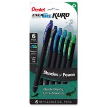 Pack de 6 Bolígrafos Retráctiles Pentel EnerGel Kuro Gel 0.7 mm Pack de 6 Bolígrafos Retráctiles Pentel EnerGel Kuro Gel 0.7 mm