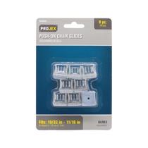 Pack de 8 Protectores para Silla Projex de Polímero en Color Gris con Fijación Push-On