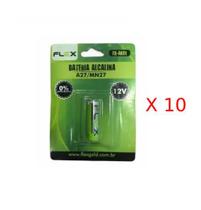 Pack de Bateria Alcalina Flex Cartela com 1 unidade A27 -12v FX-AK01 (10x)