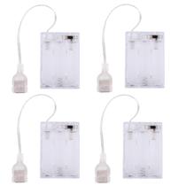 Pack de Baterias BTFO com 4 Peças, Caixa de Luz Neon USB Transparente