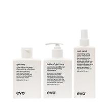 Pack de cuidado capilar volumizante EVO: champú, acondicionador y spray Pack de cuidado capilar volumizante EVO: champú, acondicionador y spray