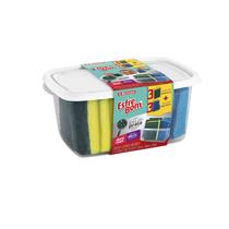 Pack de Esponjas Abrasivas com Pote Branco EsfreBom 6un - Bettanin Pack de Esponjas Abrasivas com Pote Branco EsfreBom 6un - Bettanin