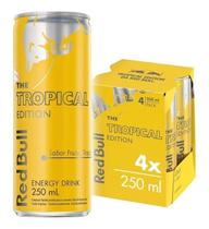 Pack Energético Red Bull Tropical Edition 4 Unid 250ml Cada