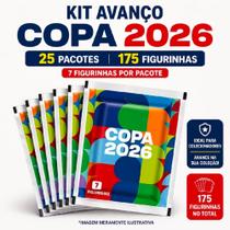 Pack figurinhas copa 25 pacotes