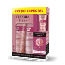 Pack Kit Siage Nutri Rose Shampoo + Condicionador + Leave-in