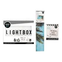 Pack Lightbox, Fundo de Praia, Letras e Números Heidi Swapp Pack Lightbox, Fundo de Praia, Letras e Números Heidi Swapp