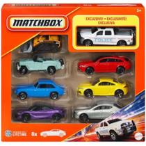 Pack Matchbox c/8 Miniatura Matchbox Exclusiva -1/64 - Mattel - 194735207640