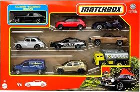 Pack Matchbox Com 9 Miniaturas 1:64 Mattel Exclusiv