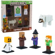 Pack Minecraft 5 Mini Figuras Bruxa e uma Figura Supressa Pack Minecraft 5 Mini Figuras Bruxa e uma Figura Supressa