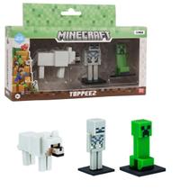 Pack Minecraft o Filme 3 MIni Figuras Lobo Esqueleto Creeper