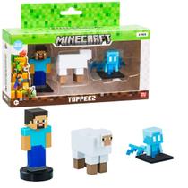 Pack Minecraft o Filme 3 MIni Figuras Steve Ovelha Allay