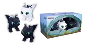 Pack Mini 3 Baby Dragões Como Treinar Seu Dragão Pupee