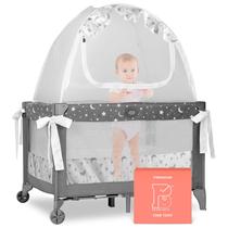Pack n Play Tent Pro Baby Safety Premium com zíper de bloqueio automático