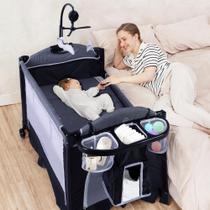 Pack n Play TODEFULL 4 em 1 com trocador e cesta de armazenamento