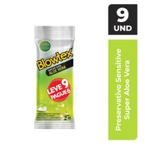 Pack Preservativo Blowtex Aloe Vera Pague 6 leve 9