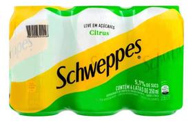 Pack Refrigerante Citrus Schweppes Lata 6 Unidades 350Ml Cad