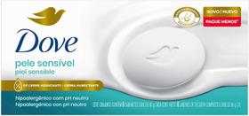 Pack Sabonete Barra Dove Pele Sensível 6 Unidades 90g Cada