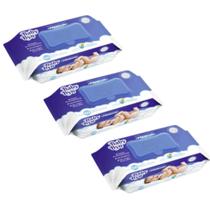 Pack toalha umedecida baby byn premium 100 unidades com tampa flip top