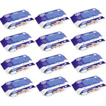 Pack toalha umedecida baby byn premium 100 unidades com tampa flip top