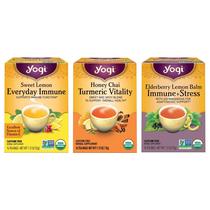 Pack Variado de Té Yogi para Apoyo Inmunológico con 48 Bolsitas Orgánicas