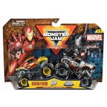 Pack Veículos Marvel Monster Jam Homem aranha e Homem de Ferro - Sunny - 7899573633424