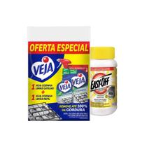Pack Veja Limão Spray 500ml e Refil 400ml + 1 Easy Off 250ml
