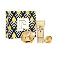Paco Rabanne Lady Million EDP Kit Perfume Feminino Creme Corporal Sensual Travel Size