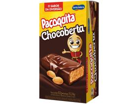 Paçoca com Cobertura de Chocolate Santa Helena - Paçoquita Chocoberta 24 Unidades 18g Cada