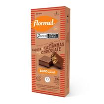 Paçoca de Castanhas com Cobertura de Chocolate Zero CX/3 Un Flormel