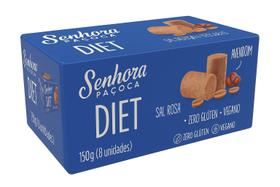 Paçoca DIET Vegano Sem Glúten Caixa C/ 8un
