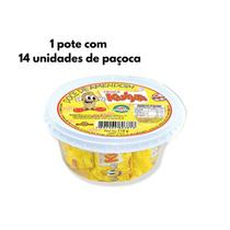 Paçoca Kukyta Rolha Embrulhada Pote 220g com 14 Unidades
